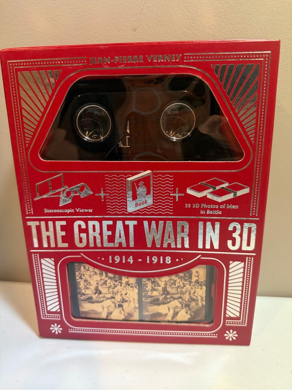 The Great War in 3D - Red Decorative History Book